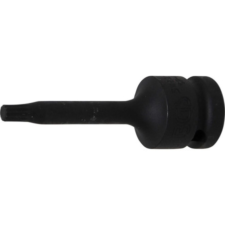 Douille à Embouts à Choc 75 mm - 12,5 mm (1/2), Denture Multiple Intérieure XZN M6 - Résistante et Précise - D-Work