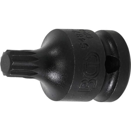 Douille à Embouts à Choc 43 mm - 12,5 mm (1/2), Denture Multiple Intérieure XZN - Précision et Robustesse - D-Work