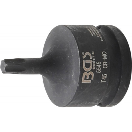 Douille à Embouts de Puissance 60 mm - 20 mm (3/4 ), Profil Torx T45 - Précision et Robustesse - BGS