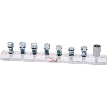 Bloc de Démonstration pour Douilles Gear Lock - 0,38 x 0,08 x 0,035 m - Compatible Système Gear Lock - Précision - D-Work