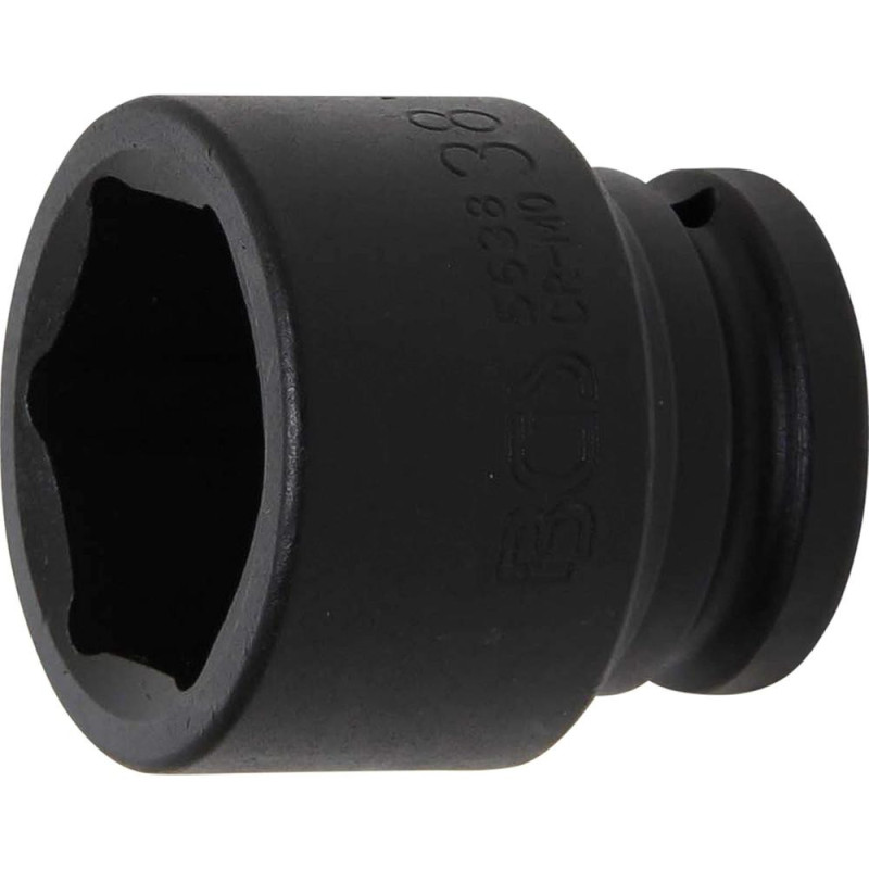 Douille à Choc Six Pans 20 mm (3/4 ) - 38 mm - Acier Résistant - Usage Professionnel et Durable - BGS
