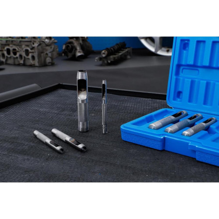 Jeu de Poinçons Creux 3-12 mm - 9 pcs - Acier Durable - Précision et Polyvalence, Pro - D-Work