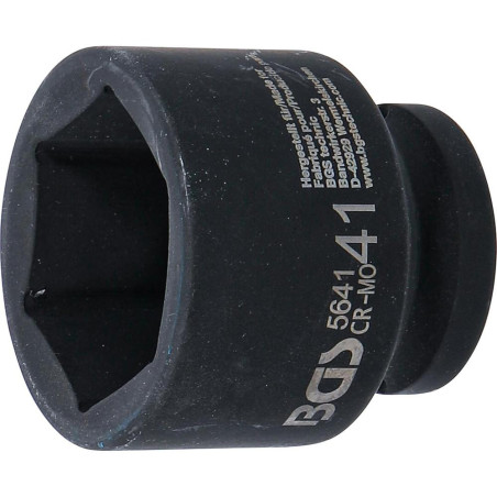 Douille à Choc Six Pans 20 mm (3/4 ) - 41 mm - Acier Résistant - Usage Professionnel et Durable - BGS