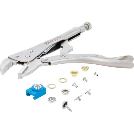 Assortiment Pince Grip et Oeillets 275 pcs - Outils de Fixation Polyvalents - Acier - D-Work