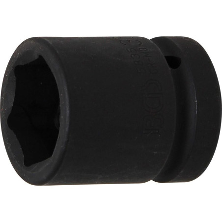 Douille à Choc Six Pans 25 mm (1 ) - 35 mm - Acier Résistant - Usage Professionnel et Durable - BGS