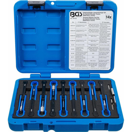 Jeu d Outils pour Connexions de Câbles MAN et Volvo - 14 Pièces - Précision et Fiabilité - - BGS