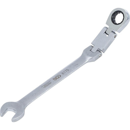 Clé Mixte à Cliquet Pliable 15 mm - Double Articulation - Précision et Maniabilité - BGS