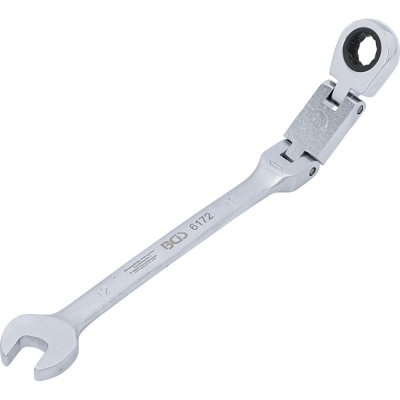 Clé Mixte à Cliquet Pliable 12 mm - Double Articulation - Précision et Maniabilité - BGS