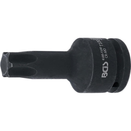 Douille à Embouts à Choc 100 mm - 20 mm (3/4 ), Profil Torx T100 - Résistante et Précise - BGS