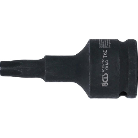 Douille à Embouts à Choc 100 mm - 20 mm (3/4 ), Profil Torx T60 - Résistante et Précise - BGS
