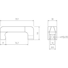 Griffe de Traction pour Injecteurs - Dimensions 14,1x6,1x2,7 cm - Acier Robuste - Extraction Facile et Précise - BGS