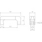 Griffe de Traction pour Injecteurs - Dimensions 14,1x6,1x2,7 cm - Acier Robuste - Extraction Facile et Précise - BGS