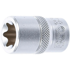 Douille pour Clé Profil E18 - 12,5 mm (1/2) - Usage Professionnel, Acier Résistant - D-Work