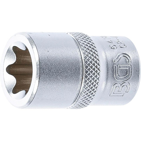 Douille pour Clé Profil E18 - 12,5 mm (1/2) - Usage Professionnel, Acier Résistant - D-Work