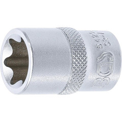 Douille pour Clé Profil E20 - 12,5 mm (1/2) - Usage Professionnel - Acier Résistant - D-Work