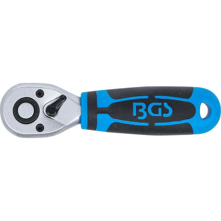 Mini-Cliquet Réversible 6,3 mm (1/4 ) - Acier, Compact et Pratique - - BGS