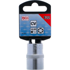 Douille pour Clé Profil E22 - 12,5 mm (1/2 ) - Acier Résistant - Usage Professionnel - BGS