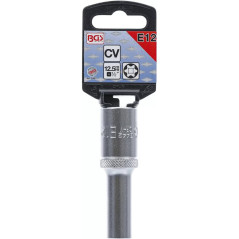 Douille pour Clé Profil E Longue 12,5 mm (1/2) E12 - Précision et Durabilité, Acier, Zones Difficiles - D-Work