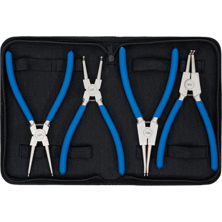 Jeu de Pinces à Circlips 225 mm - 4 pcs - Pro - Acier, Précision et Robustesse - D-Work