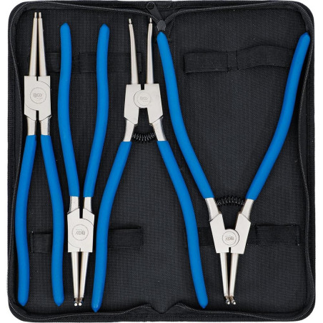 Jeu de Pinces à Circlips 300 mm - 4 pcs - Précision et Durabilité, Acier Résistant - D-Work