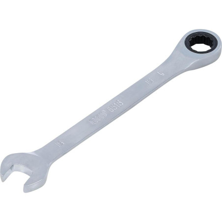 Clé Mixte à Cliquet 15 mm - Acier, Précision et Confort d Utilisation - - BGS