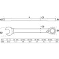 Clé Mixte à Cliquet Réversible 8 mm - - Précision et Maniabilité - BGS