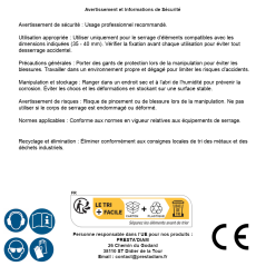 Corps de Serrage 35-40 mm - Fixation Précise et Sécurisée - D-Work