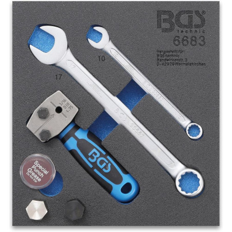 Insert de Servante d Atelier 1/6 - Presse à Collets DIN 4,75 mm (3/16 ) - - Fixation Précise et Durable - BGS