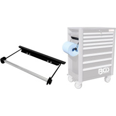 Support à Rouleaux de Papier pour Servante d Atelier PROFI - 21,2x5,6x37,7 cm - Acier, Robuste et Pratique - - BGS