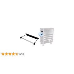 Support à Rouleaux de Papier pour Servante d Atelier PROFI - 21,2x5,6x37,7 cm - Acier, Robuste et Pratique - - BGS