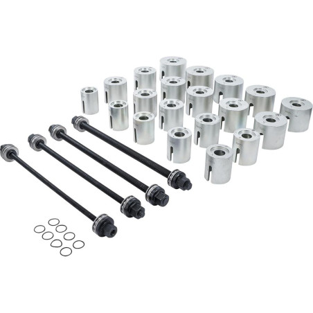 Jeu d Extraction de Roulements et Silentblocs 24 Pièces - 4 Vis Incluses - Outil Complet et Pratique pour Mécanique - BGS