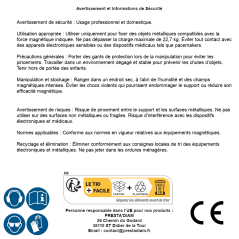 Support Magnétique Double Puissant - Angle Réglable, 22,7 kg - Fixation Stable et Polyvalente - BGS
