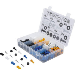 Assortiment de Vis, Écrous et Capuchons 400 pcs - Fixation Complète et Polyvalente, Acier, Pro - D-Work