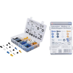 Assortiment de Vis, Écrous et Capuchons 400 pièces - - Fixation Complète et Polyvalente - BGS