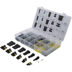 Assortiment de Connecteurs 425 Pièces - Divers Types et Tailles - Polyvalence et Praticité - BGS
