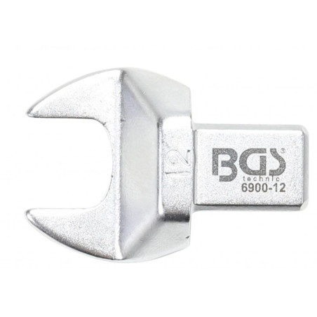 Clé Plate 12 mm - Empreinte 9x12 mm - Acier Résistant - Précision et Durabilité - BGS
