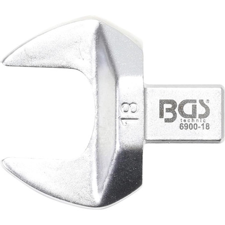 Clé Plate 18 mm - Empreinte 9 x 12 mm - Précision et Durabilité, Acier Résistant - D-Work