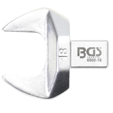 Clé Plate 18 mm - Empreinte 9x12 mm - Acier Résistant - Précision et Durabilité - BGS