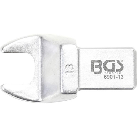 Clé Plate 13 mm - Empreinte 14x18 mm - Acier Résistant - Prise Fiable et Durable - BGS