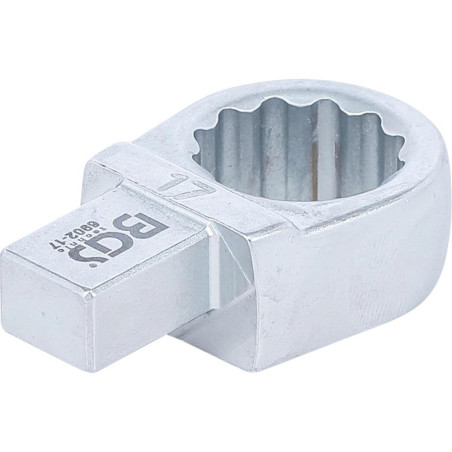 Clé Annulaire 17 mm - Empreinte 9 x 12 mm - Acier Résistant - Précision et Durabilité, Pro - D-Work