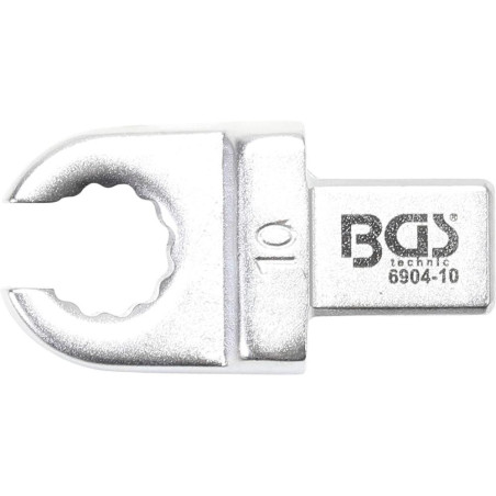 Clé Annulaire Ouverte 10 mm - Empreinte 9 x 12 mm - Précision et Durabilité, Acier Résistant - D-Work