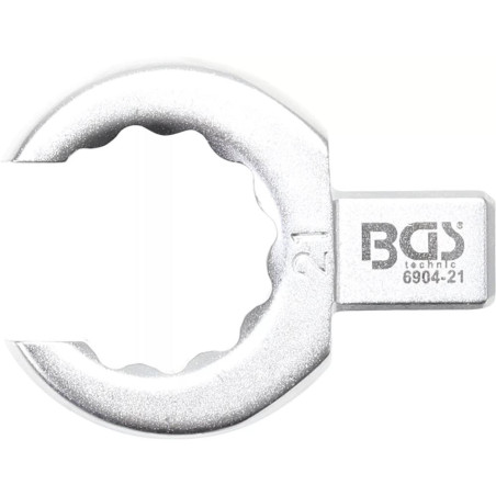 Clé Annulaire et Ouverte 21 mm - Empreinte 9 x 12 mm - Acier Résistant - Précision et Durabilité - D-Work