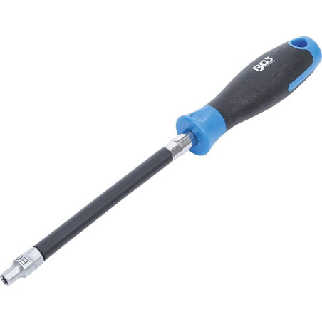Tournevis Flexible Profil E6 - Lame 150 mm - Poignée Ronde Ergonomique - Maniabilité et Précision - BGS