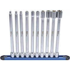 Jeu de Douilles Profil E XXL 10 mm (3/8) E6 - E20 - 10 pcs - Précision et Robustesse, Acier - D-Work