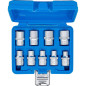 Jeu de Douilles Profil E XXL 10 mm (3/8) E6 - E20 - 10 pcs - Précision et Robustesse, Acier - D-Work