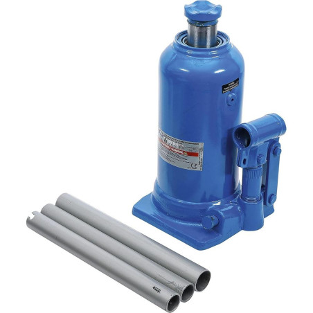 Cric à Vérin Hydraulique 5 t - Double Piston - Puissant et Stable pour Levage Sécurisé - BGS