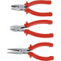 Jeu de Pinces 3 pcs - Acier, Précision et Robustesse - Pro - D-Work Jeu de Pinces 3 pcs - Acier, Précision et Robustesse - Pro - D-Work