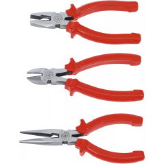 Jeu de Pinces 3 pcs - Pro, Acier, Précision et Robustesse - D-Work