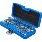 Jeu de Douilles Profil E 6,3 mm - 12,5 mm - 28 pcs - Polyvalence et Précision, Acier - D-Work Jeu de Douilles Profil E 6,3 mm - 12,5 mm - 28 pcs - Polyvalence et Précision, Acier - D-Work