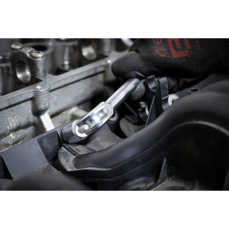 Jeu de Clés à Pipe 8-19 mm - 12 pcs - Acier Résistant - Précision et Durabilité, Zones Difficiles - D-Work